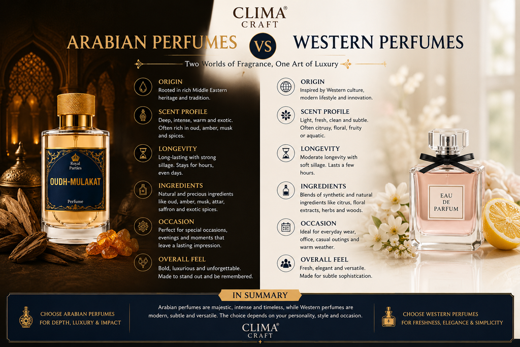 Arabian Perfumes vs Western Perfumes: Understanding the Key Differences